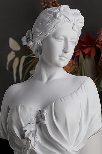 Miniatura 4 de WUBIANJIE Busto de Artemisa de 12 pulgadas, estatua de diosa griega grande, estantería de oficina, vestidor para el hogar, estatua de diosa de