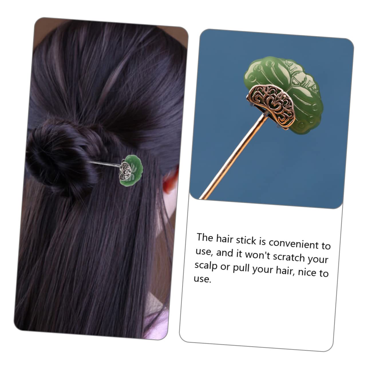 DOITOOL 4stücke Chinesischer Haarschmuck Mit Agate-design Langer Haarstab Für Damen Für Hochzeiten Und Besondere Anlässe Langlebig Robust Und Stilvoll Passend Zu Verschiedenen Frisuren