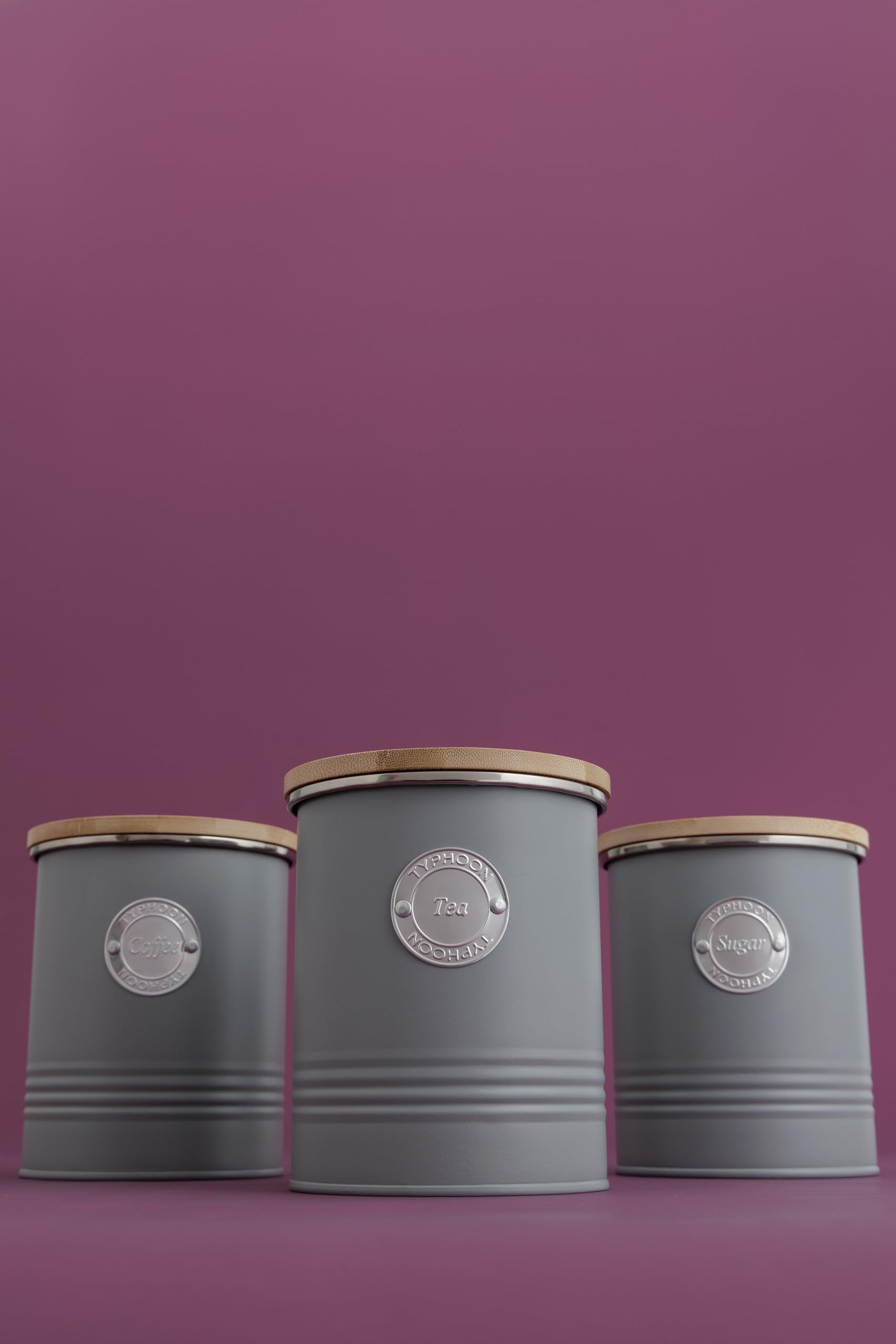 Typhoon Living Grey Sugar Canister 1 Litre