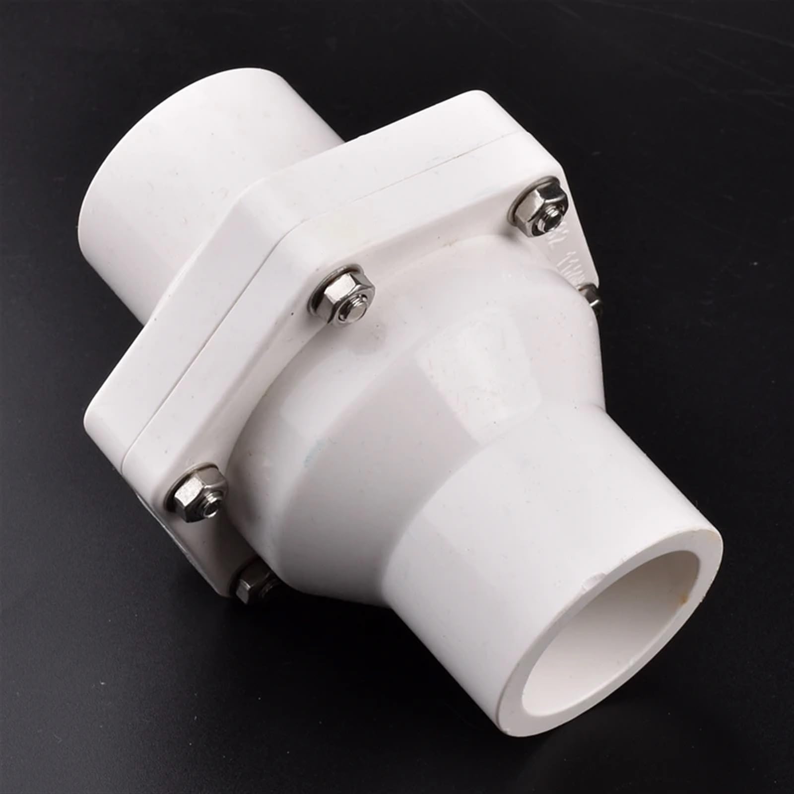 Accesorios de tubería Válvula de retención de aleta de UPVC blanca/gris de 25 a 110 mm, tubería de drenaje, bomba de agua, válvula antirretorno de olores, conector for riego de jardín(Gray,Inner Dia.4