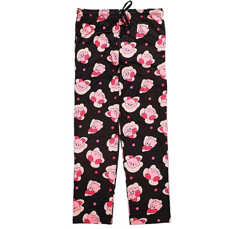 Dreamy Kirby Character Print Men's Sleep Pajama Pants