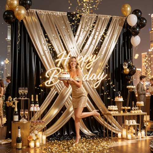 Tela de lentejuelas champagne 20ft x 10ft para fondo fotográfico miniatura 5