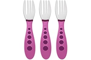 Nuk Kiddy Cutlery 3 Pack Purple Forks for Toddlers
