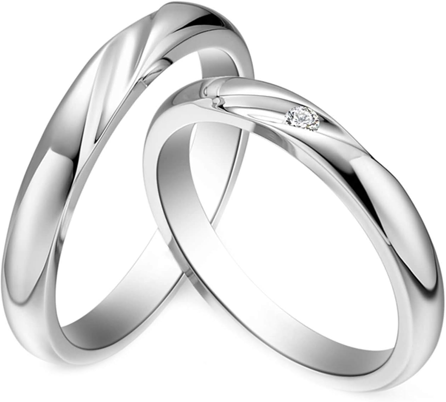 platinum ring bands for couple