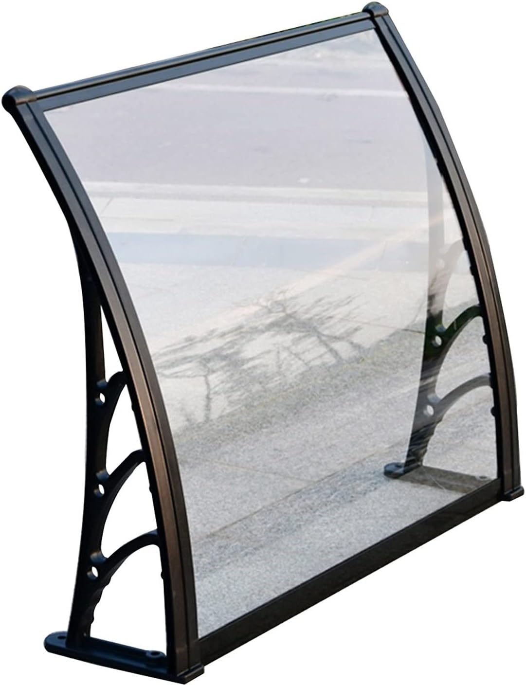 Amazon Co Jp 雨よけ 住宅用ひさし テラス屋根 ひさし雨よけ玄関屋根 住宅用ひさし バルコニーの軒 パティオ日除けそし Ppブラケット 屋外の日除け雨除け用ドアルーフ 雨は静かに降る 自浄作用 常に新しい Color Clear Size 60x100cm Diy 工具 ガーデン