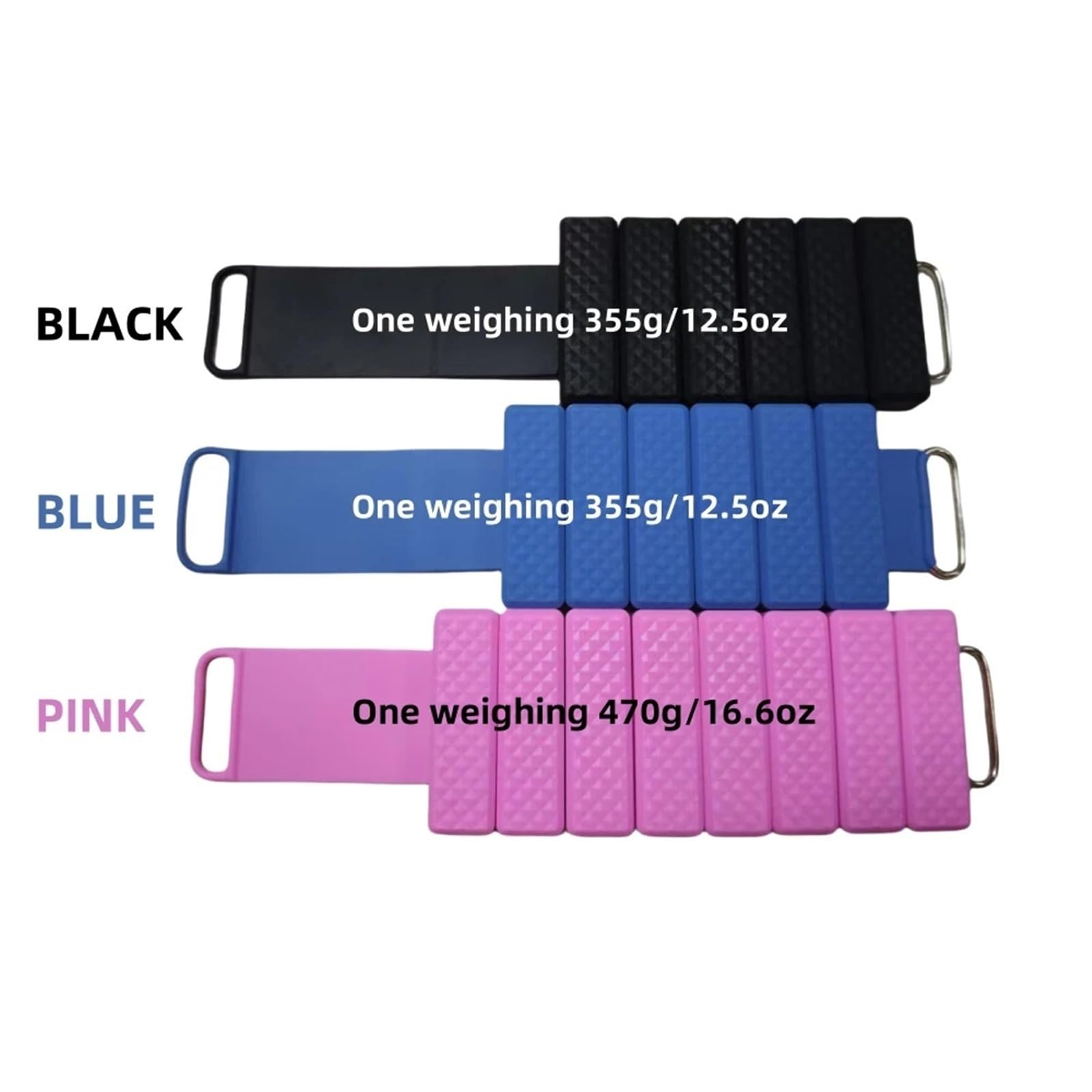 Cavigliere Pesi 2 pezzi in silicone con supporto for pesi, speciale for sport, corsa, polso, fitness, anello, braccialetto, cavigliera, yoga