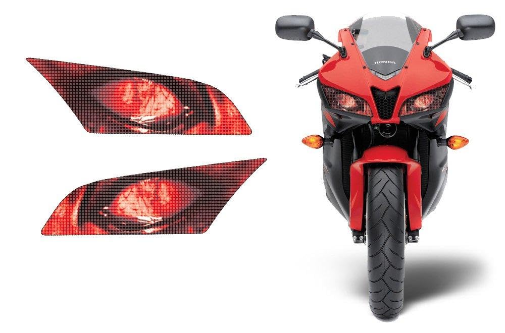 AMR Racing Sport Bike Headlight Eye Graphics Decal Cover Compatible with Honda CBR 600RR 2009-2012 - Corrupt