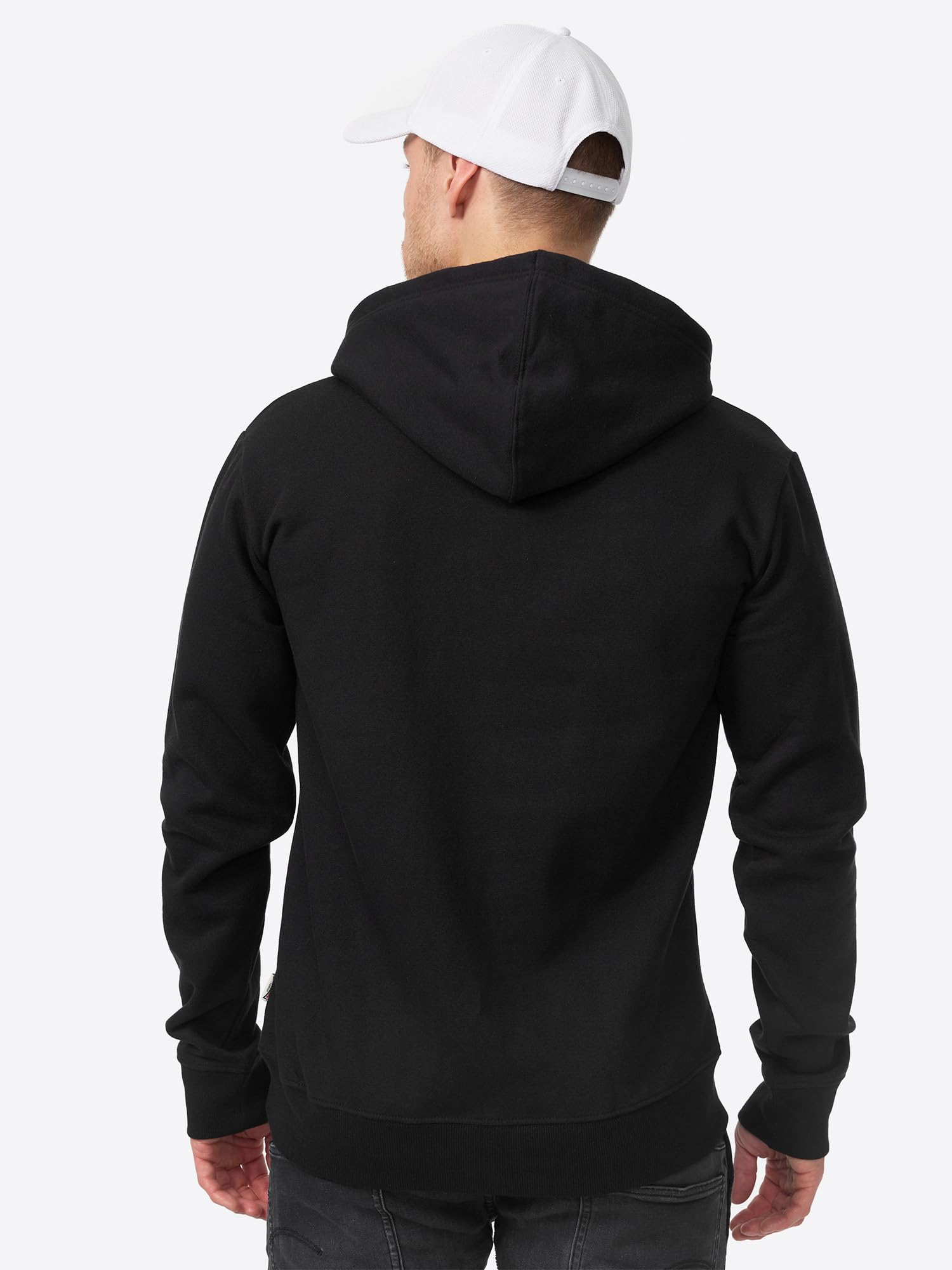 Lonsdale London Tadley Uomo Felpa con Cappuccio Nero 60% Cotone, 40% Poliestere Regular