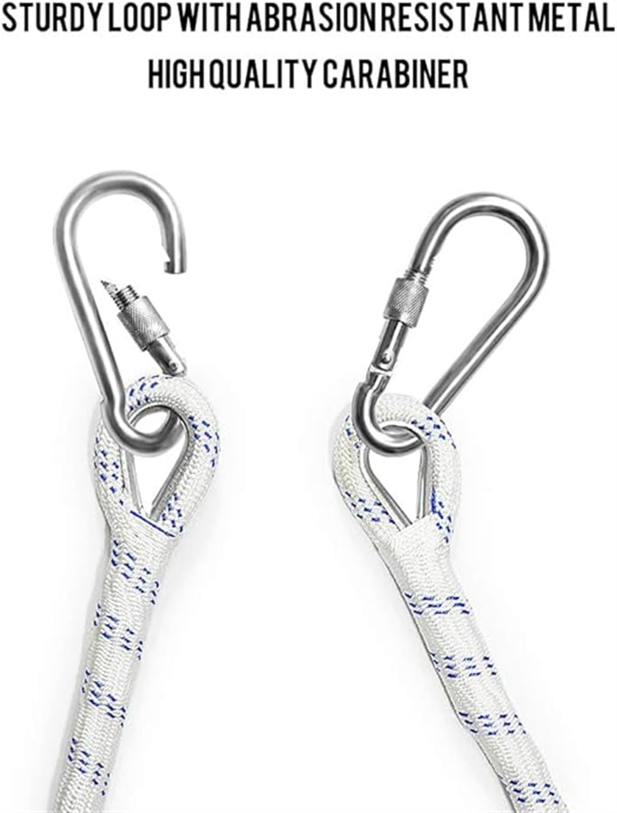 Rope Ladder,Fire Escape Rope Ladder Fireproof Rescue Ladder for Emergencies,Portable Non-slip Fire Escape Ladder Reusable with Hook and Screws,with Height Safety Perfect for Windows and Balcon