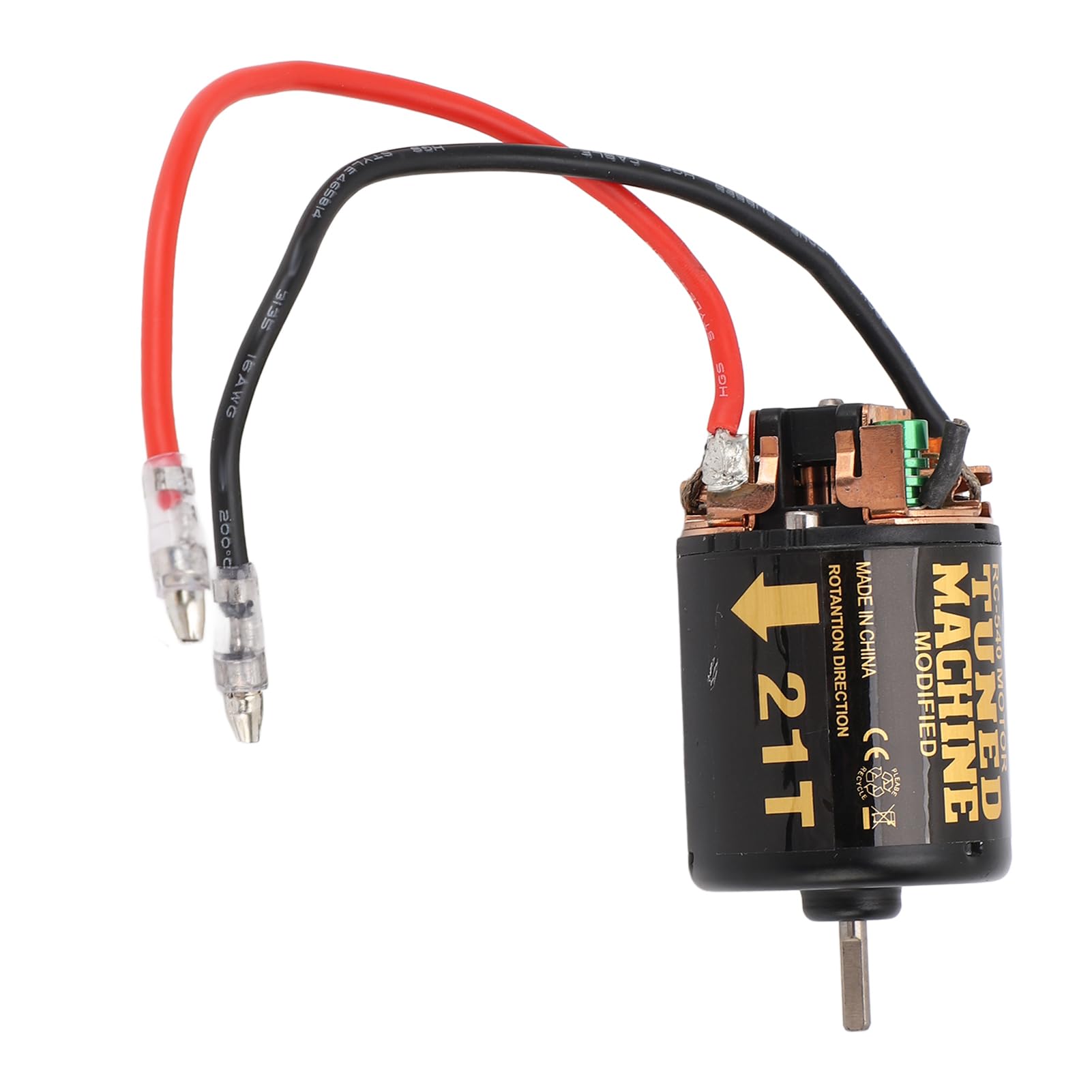 RC CAR 540 Motor Cepillado, 1/10 RC Motor Cepillado con Automóvil con Disipador de Calor Azul, para RedCate, para Axial SCX10, para D90, para HPI (21T)