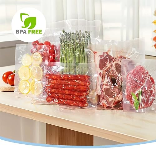 Miniatura 8 de Cindybear Bolsas selladoras al vacío de 100 cuartos de galón de 8 x 12 pulgadas para guardar alimentos, grado comercial, sin BPA, bolsa precortada