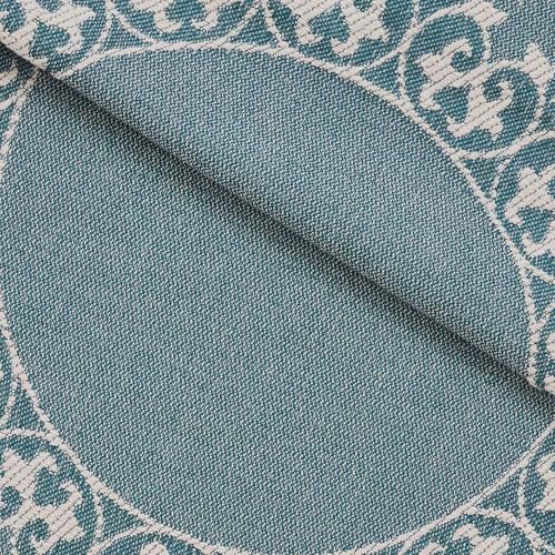 Superior Cotton Blend Bedspread Set, Includes 1 Bedspread and 2 Matching Pillow Shams, Lightweight Blanket, Bedding Decor, Jacquard Vintage Floral Mandala, Lyron Collection, Full, Cerulean Blue by SUPERIOR - Used condition - Image 3