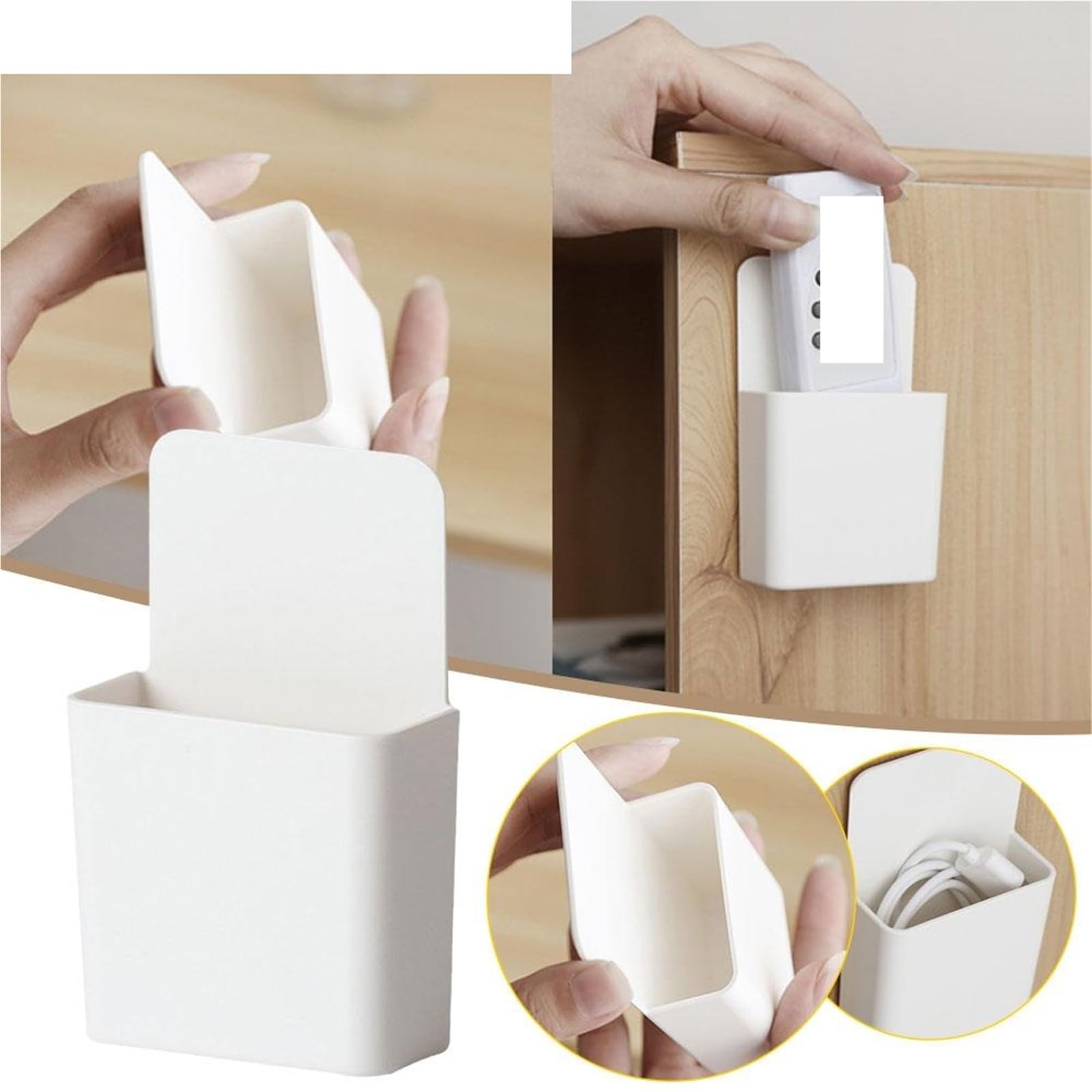 Caja de almacenamiento montada en la pared, caja for Control remoto, organizador colgante, 3 uds Para Sala De Estar