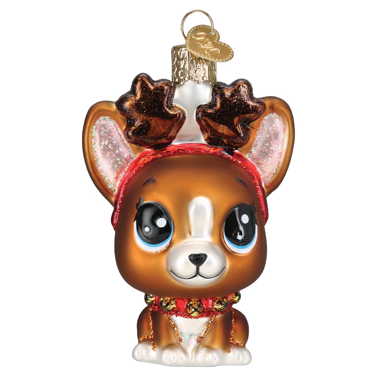 Décoration en verre soufflé Roxie suspendue pour illuminer vos soirées de Noël en famille