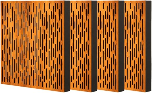 Timber Acoustics® Timber Foam Acoustic Panel for diffusion and absorption, reduces echo, ideal for studios, home theatres,...