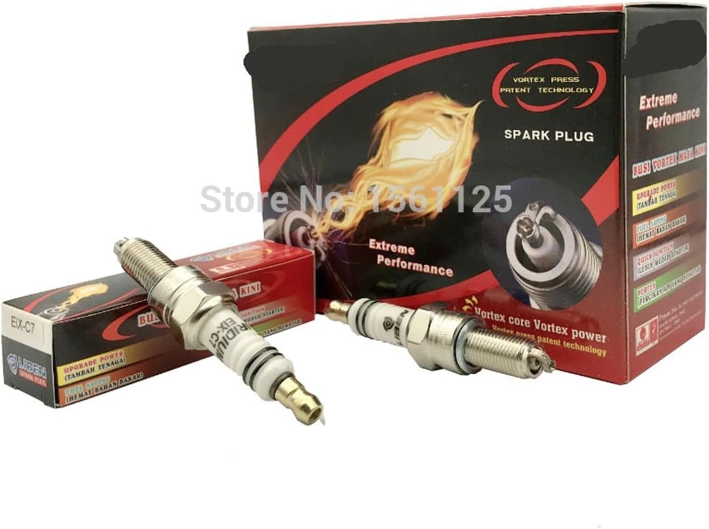 4-pack VORTEX IRIDIUM motorcycle spark EIX-C7 suitable for CR7EK CR7E C7E CR7EIX CR7EGP IU22 U22ESRN SIMR7B9DS G59C B7RIU