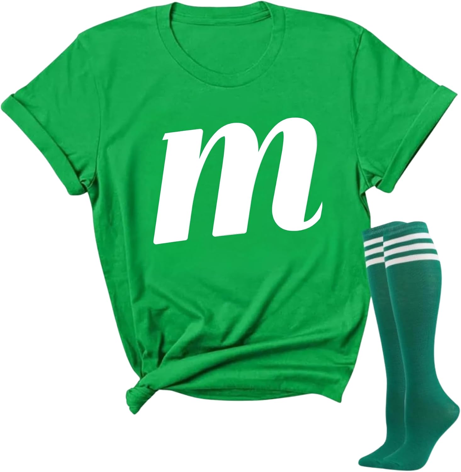 YOKVAN Womens Easy Candy Halloween Costumes Initial Team T-Shirt