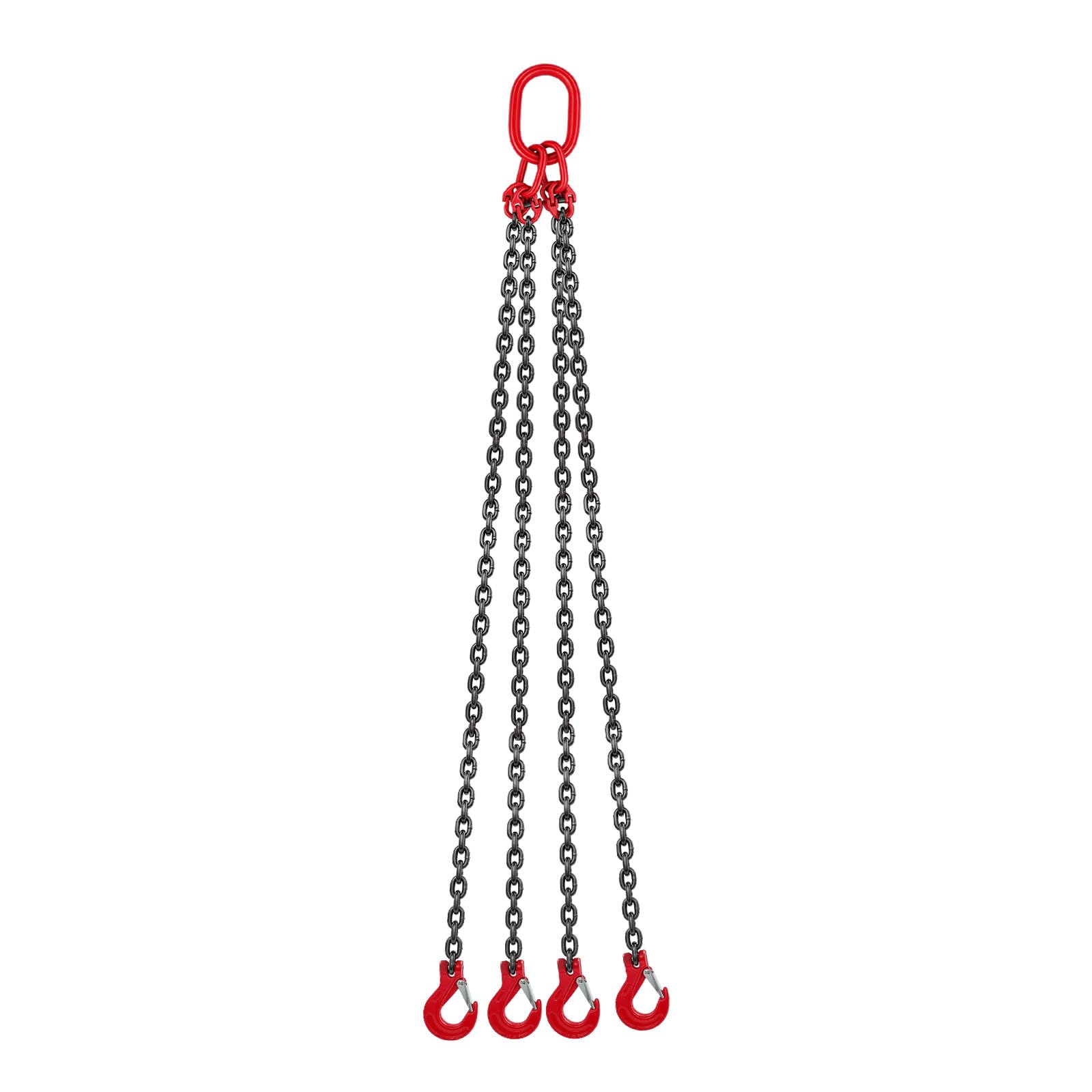 Chaîne de levage de 8 mm - 4 brins - Longueur : 1,5 m - En acier allié - Pour forestier - Polissage