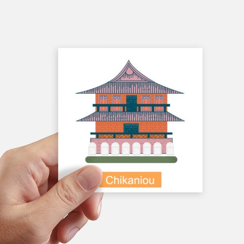 Stickers voyage Taiwan Chikaniou de 10cm pour personnaliser une valise ou un ordinateur