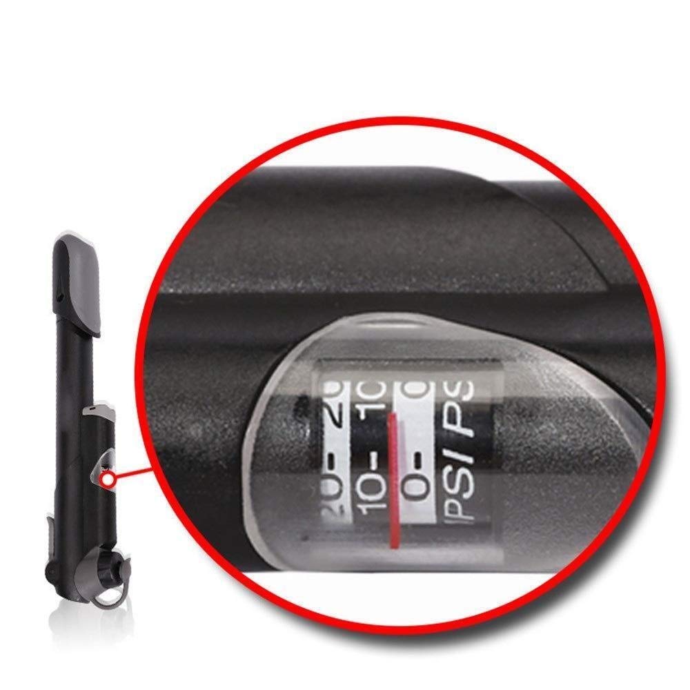 Werkzeuge zur Reparatur Tragbare 100 PSI Ultimate Gauge Mini-Fahrradpumpe und Ballpumpe mit Fahrradmontage Teile Perfekt für Rad- und Sportfahrrad-Bodenpumpen PRO Fahrradwerkzeug R