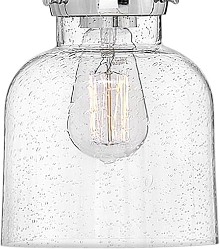 Miniatura 3 de Hinkley Academy - Lámpara colgante de cristal cilíndrica, níquel inglés, 120 V, lámpara interior con detalles de níquel pulido, 1-100 W, requiere