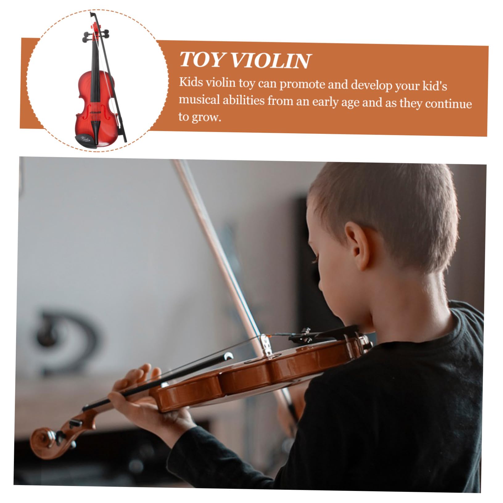 Mini Violino Giocattolo Musicale per Bambini in Plastica | Violino per Bambini, Violino Musicale Giocattolo per Istruzione, Back To School Party