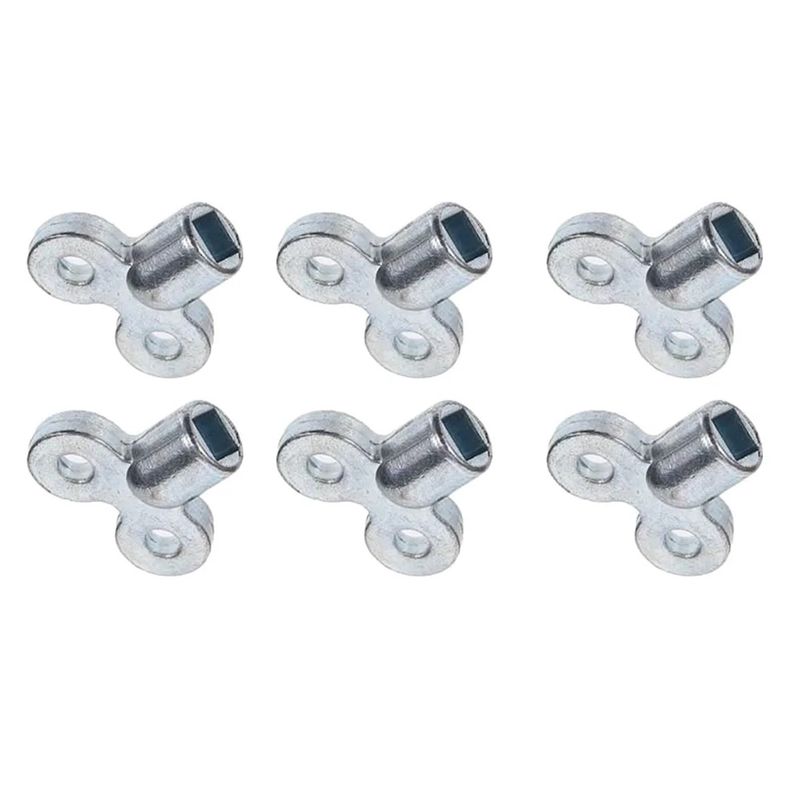 Juego de 6 llaves purga for radiadores aleación zinc. Llave for calefacción. for Herramienta for purgar y desatascar conductos ventilación central