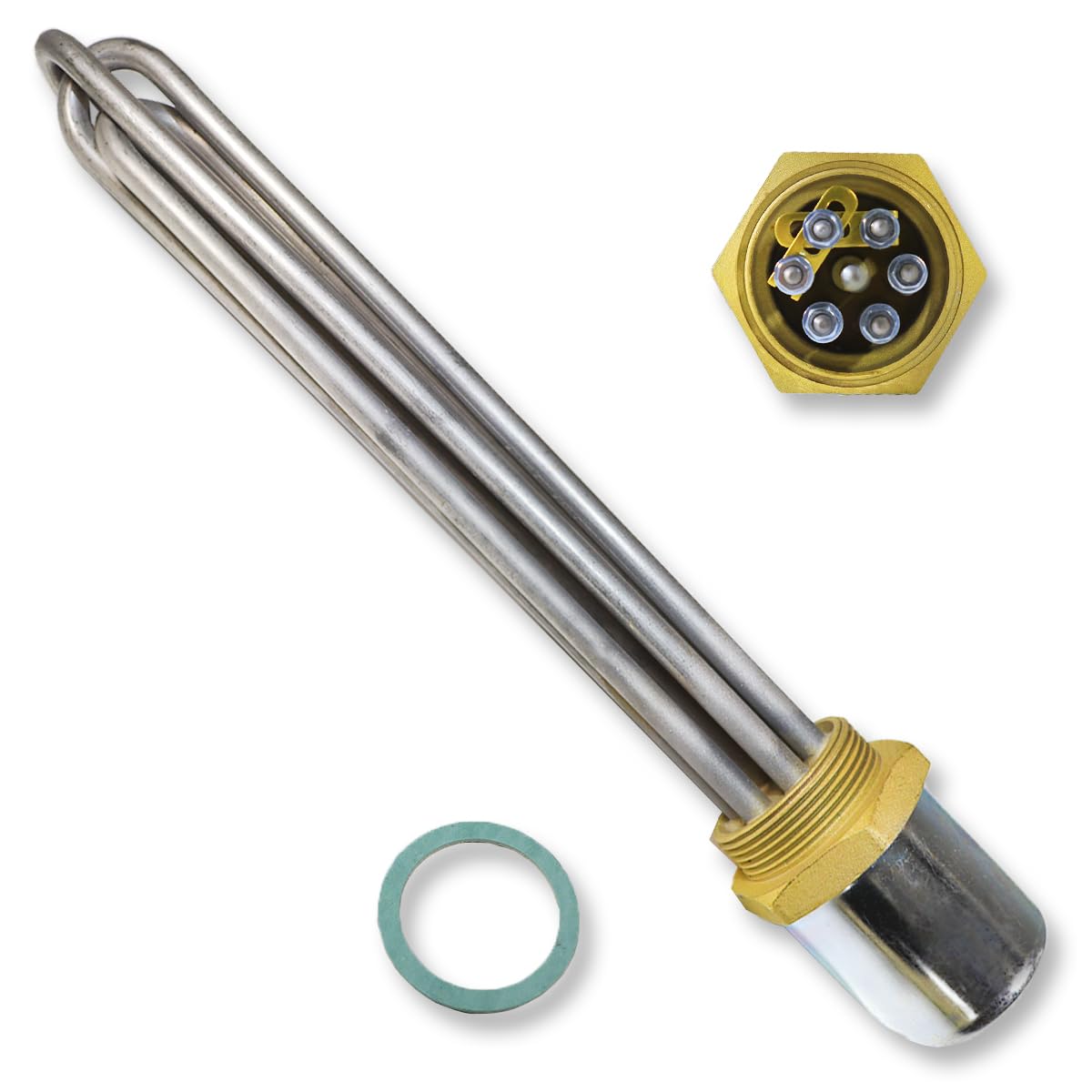 Riscaldatore Acqua 2kW Asta Riscaldante Elettrica 2kW 230V Per Boiler Scaldabagno Con 977008 - Foto 12