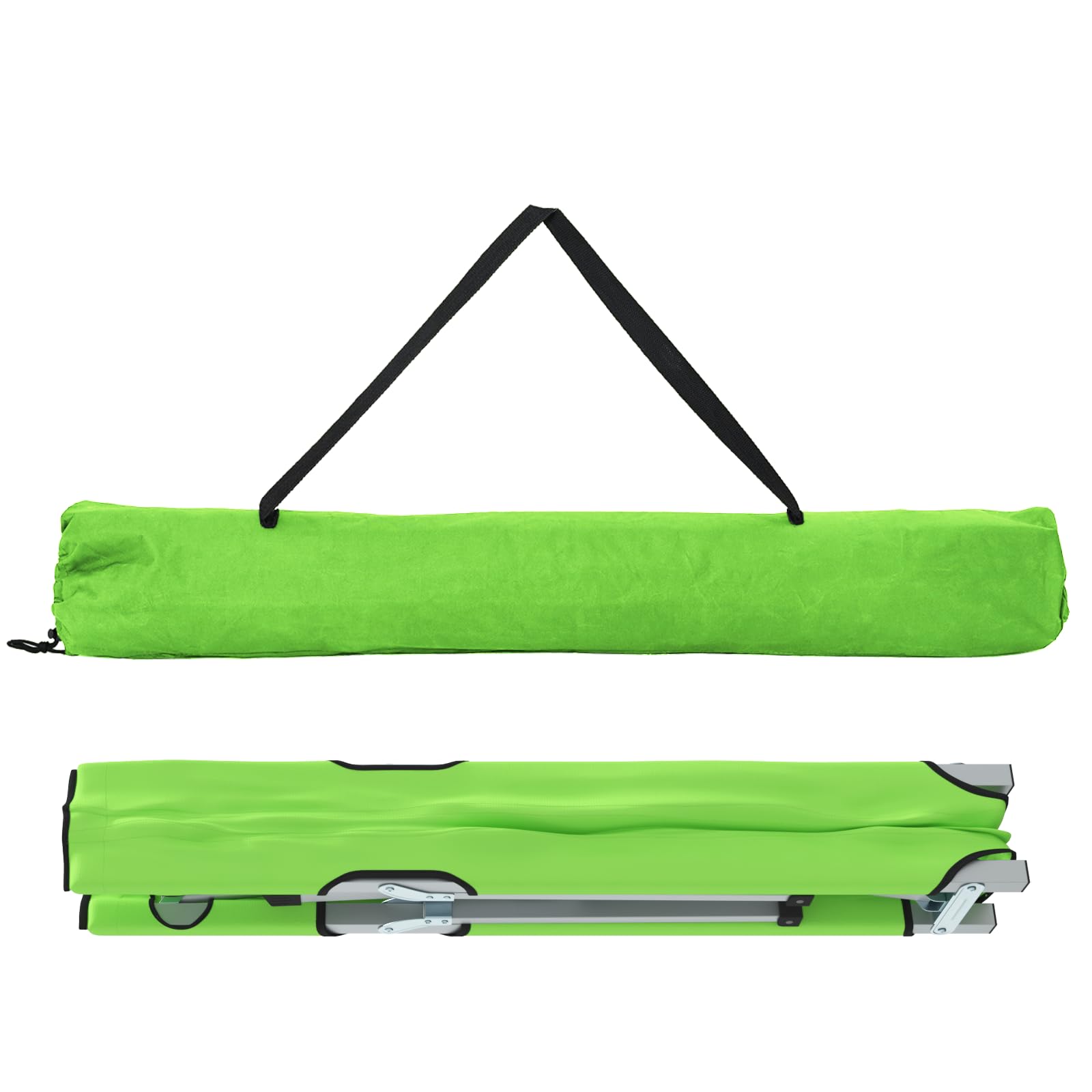 SKM Faltbares Campingbett Dunkelgrün Metall, Stoff Einzel Faltbar,Sportartikel,Outdoor-Aktivitäten,Camping & Wandern,Camping-Möbel,Feldbetten,Grün,6.91KG,42003120