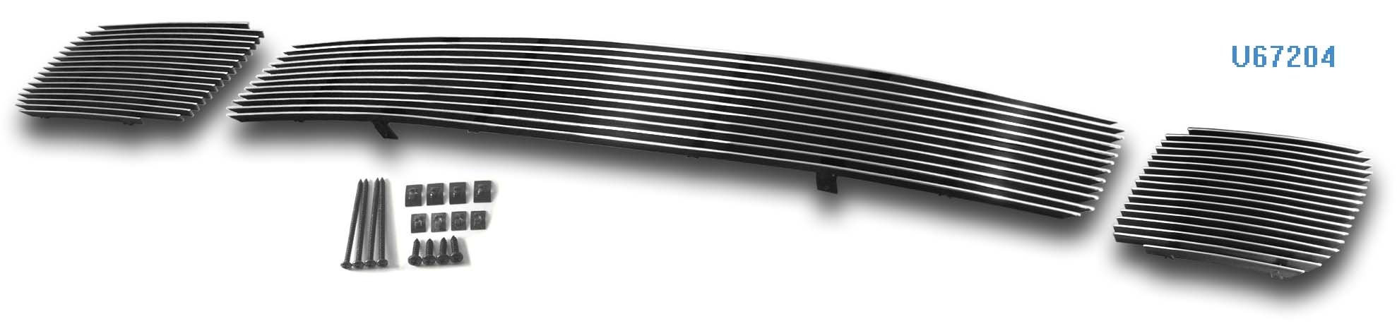 APS Compatible with Mitsubishi Endeavor 2004-2005 Lower Bumper Aluminum Chrome Horizontal Billet Grille Grill Insert U67204A