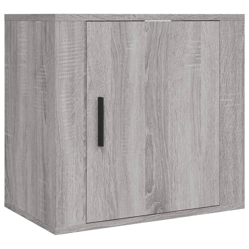 Table de chevet murale sonoma gris pour optimiser l'espace d'une petite chambre