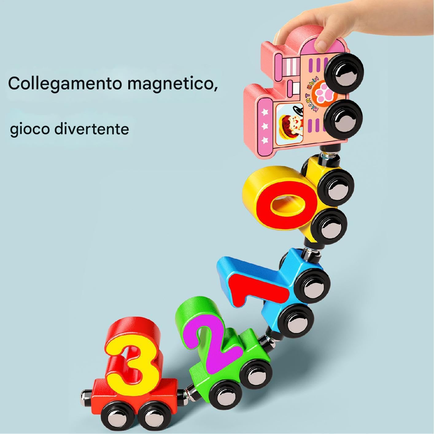 Magnetisches Lernspielzeug aus Holz