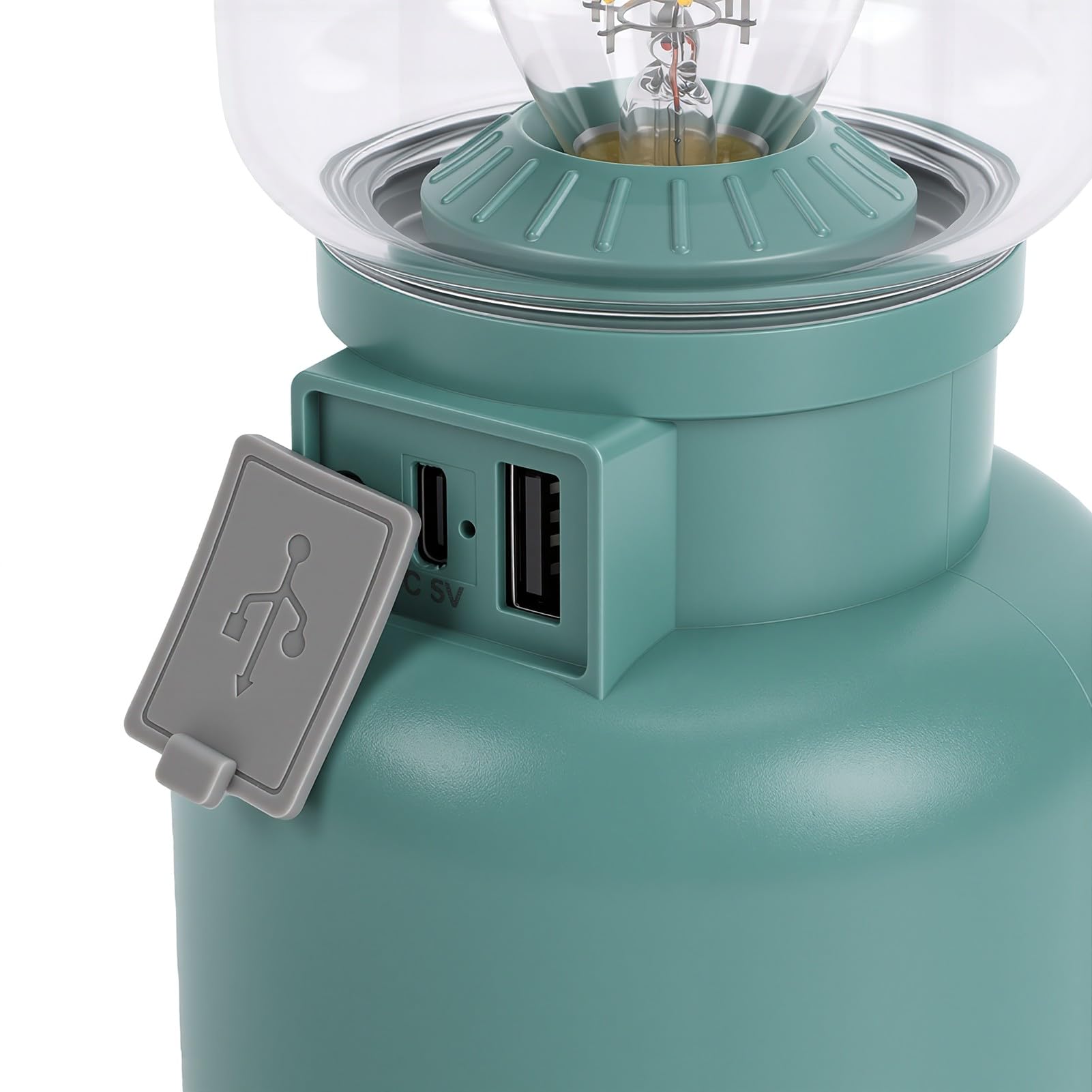EMUKOEP Lanterna da Campeggio, Luce di Emergenza Portatile Impermeabile | Costruzione in ABS, Batteria da 1800 MAh per 3-35 Ore, Gancio per Appendere in Tenda o in Caso di Interruzione di Corrente