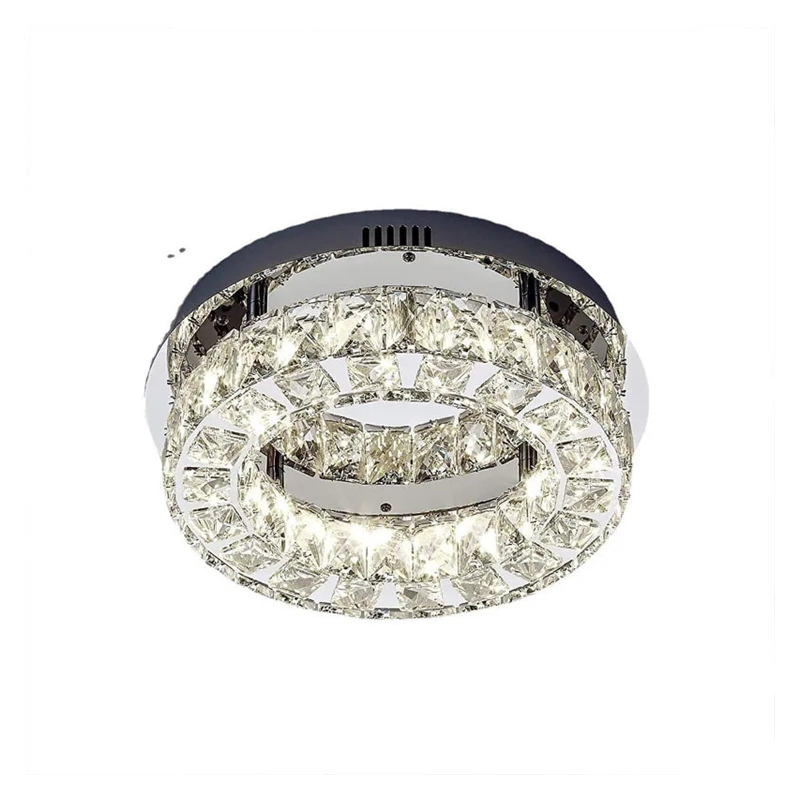 Plafonnier LED en cristal K9 pour éclairer un couloir sombre efficacement