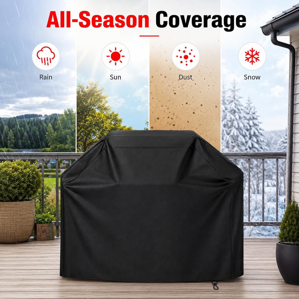 Copertura Barbecue per Weber Spirit E-325 Stealth 2026+, Protezione Barbecue Tutti I Tempi 210D Oxford Impermeabile Telo Copertura Grill Griglia