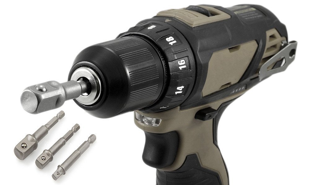 A Impatto Adattatore Guida Presa Chiave 1/4 3/8 1/2 Accessori Elemento