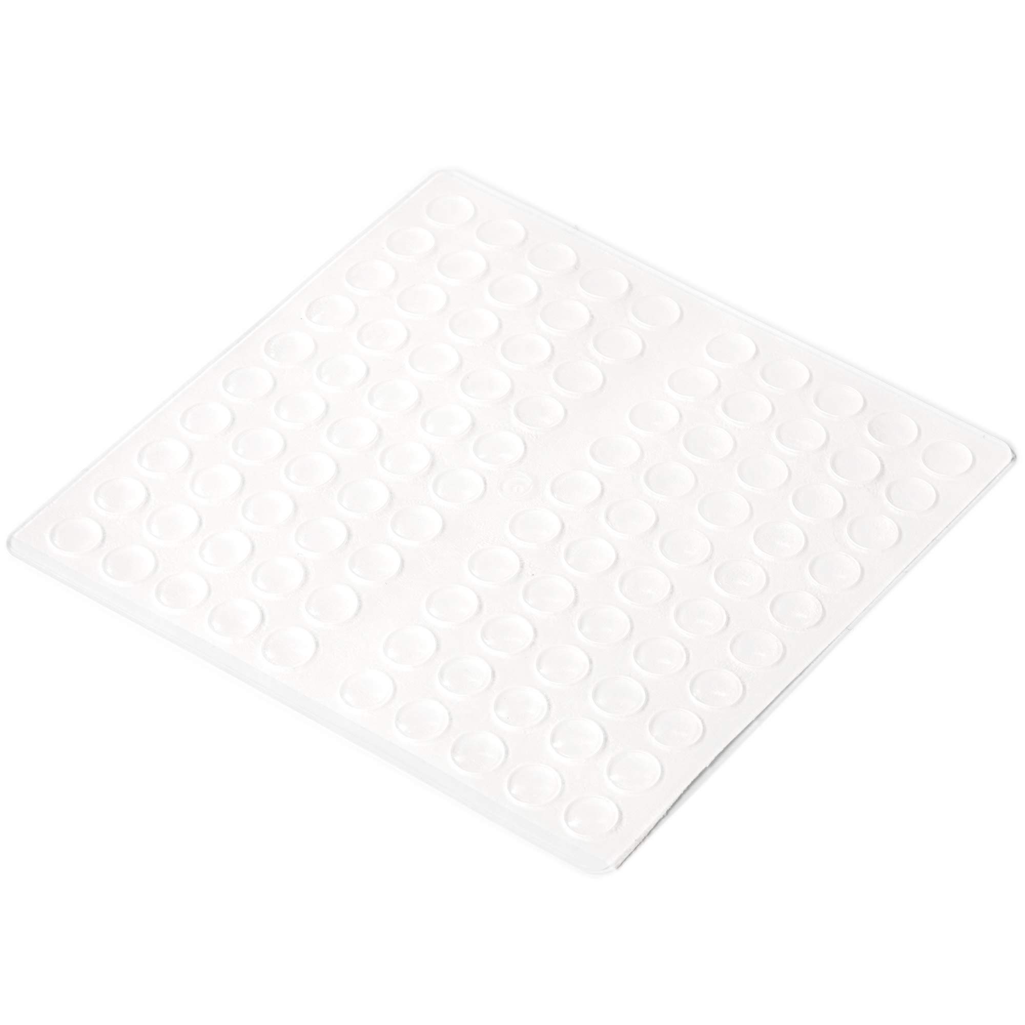 Adsamm® / 32 x Deslizante de plástico con clavo / 18x30 mm / blanco / rectangulares / Patas de