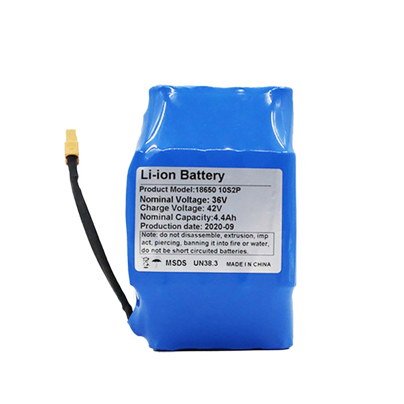 36V24Ah/30Ah/36Ah/44Ah/52Ah Lithium-ION Electric Bike Battery With Charger, Integrated BMS Protection, Short Circuit Protection(XT60,36V36Ah)