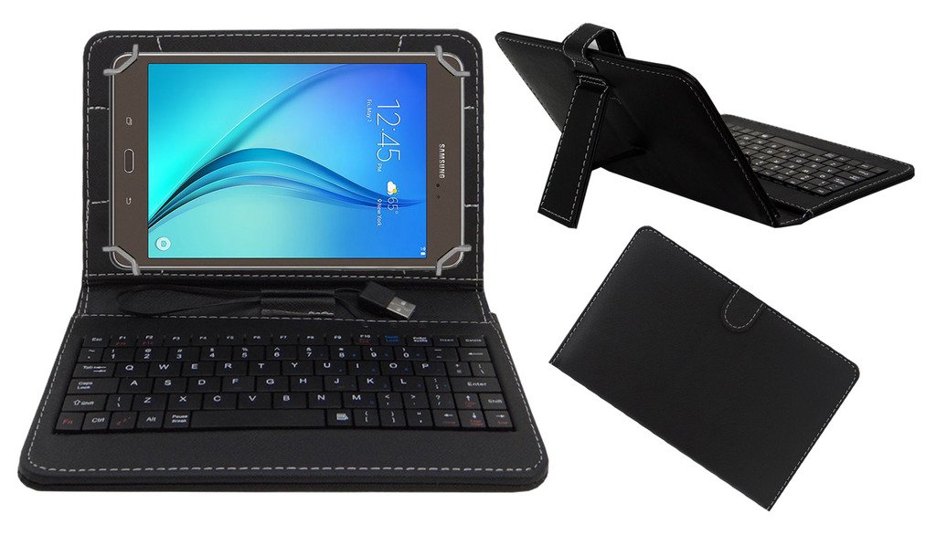 Acm USB Keyboard Case Compatible with Samsung Galaxy Tab A T355y Tablet Cover Stand Study Gaming Direct Plug & Play - Black (B01D7L630Y) Amazon Price History, Amazon Price Tracker
