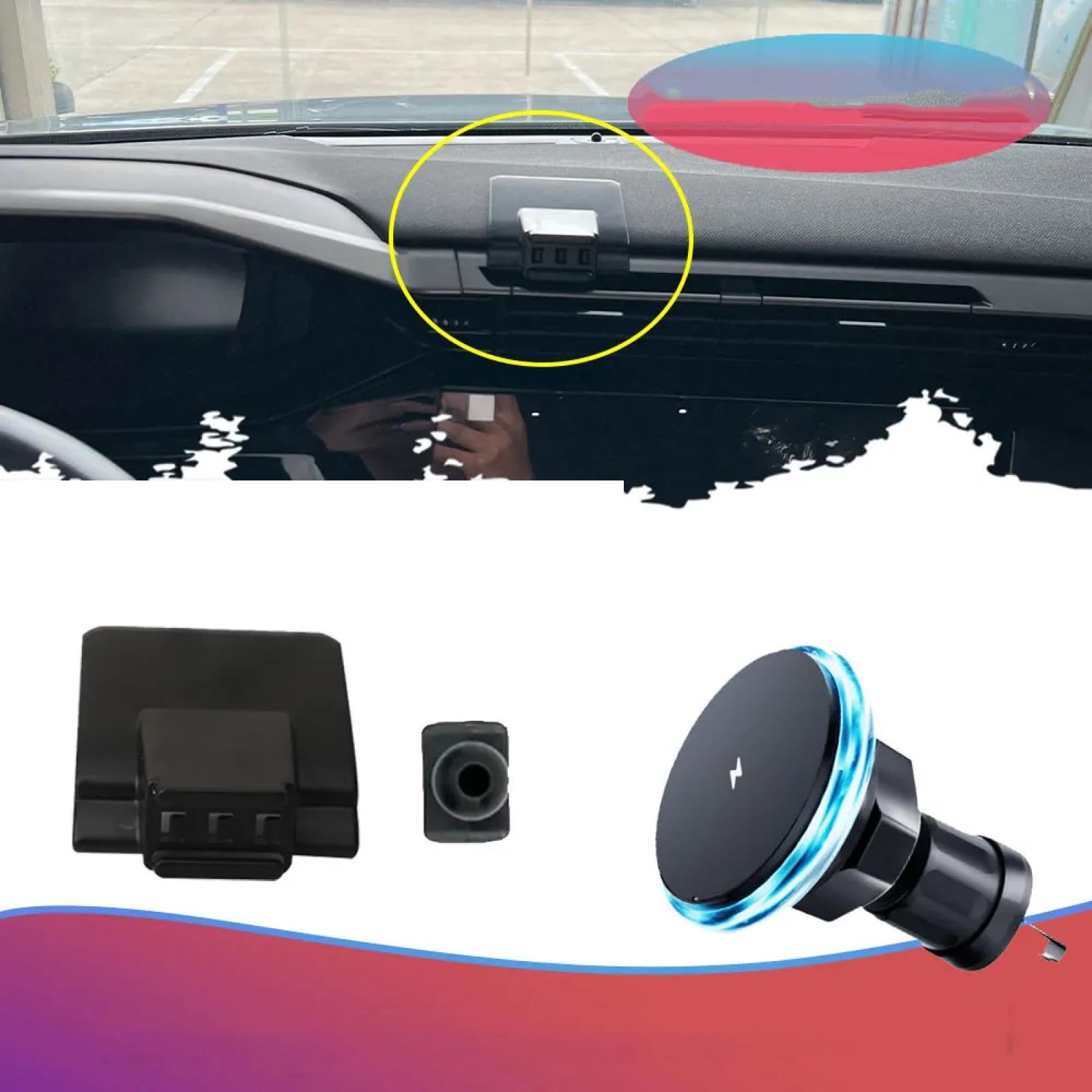 Soporte Móvil Coche para Peugeot 408 X P54 2023-2025, Soporte para teléfono móvil de Coche con Clip para Rejilla de ventilación del Aire Acondicionado LHD