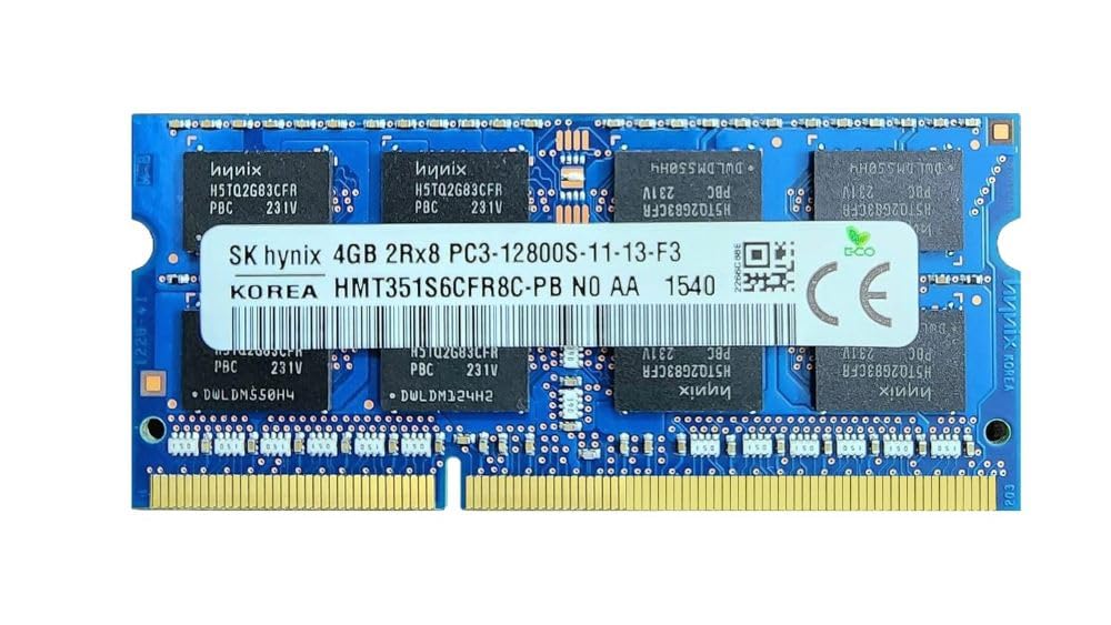High-Performance DDR3 4GB RAM for Laptop SODIMM PC3-12800s DDR3 RAM Compatible with Hynix 4GB DDR3 RAM 1600mhz HMT351S6CFR8C-PB DDR3 RAM 4GB - Made in Korea (B0C9TX5LG1) Amazon Price History, Amazon Price Tracker