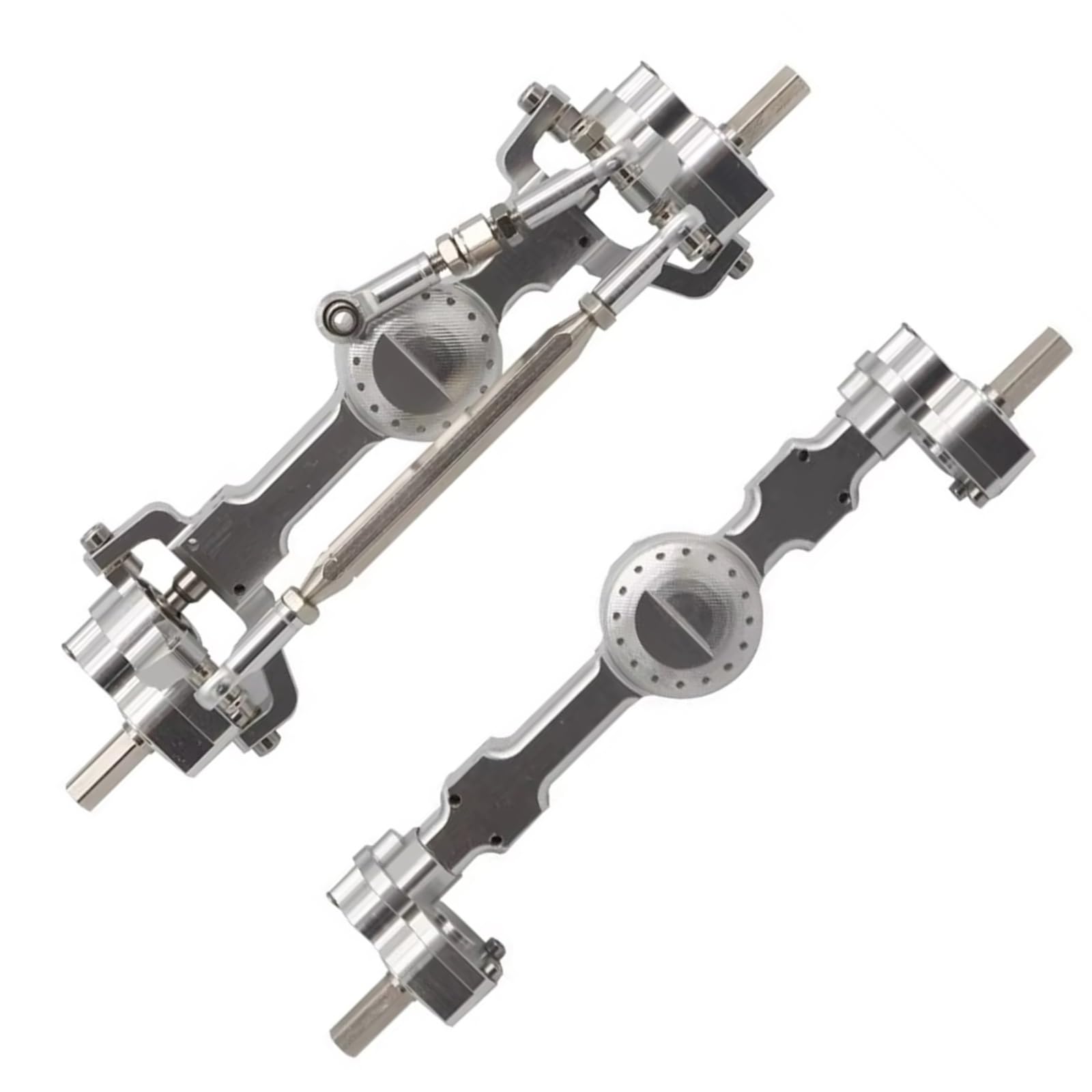 RC Vorder Hinter Achse Für MN D90 MN-90 MN96 MN98 MN99S MN45 Metallportalachse Vorne Und Hinten 1/12 RC Auto-Upgrade-Teilezubehör