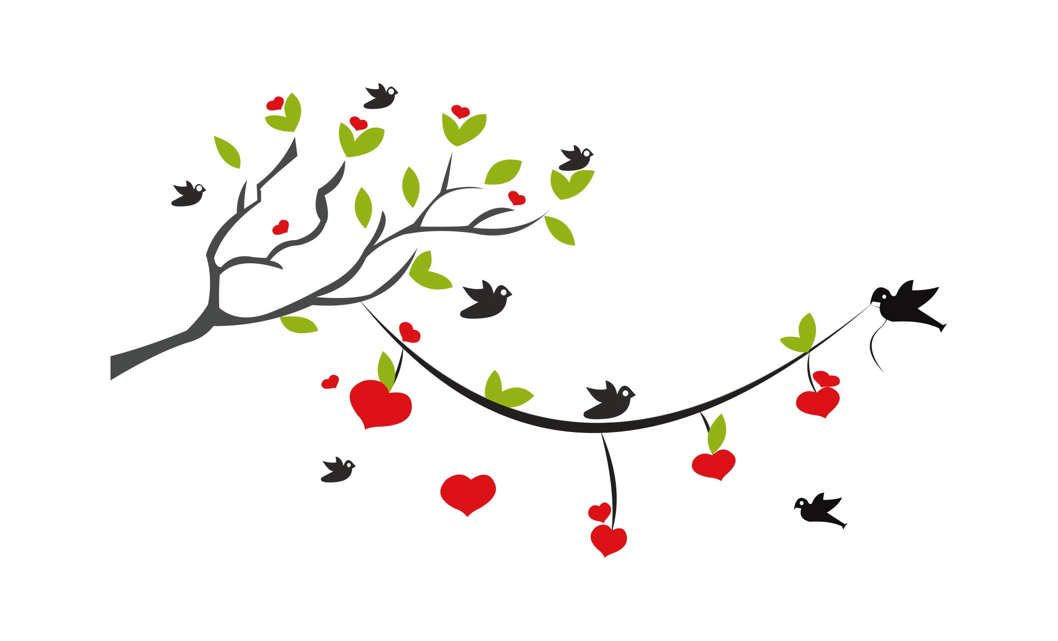 Sai Designs Beautiful Tree Wall Sticker 54cm x 91cm