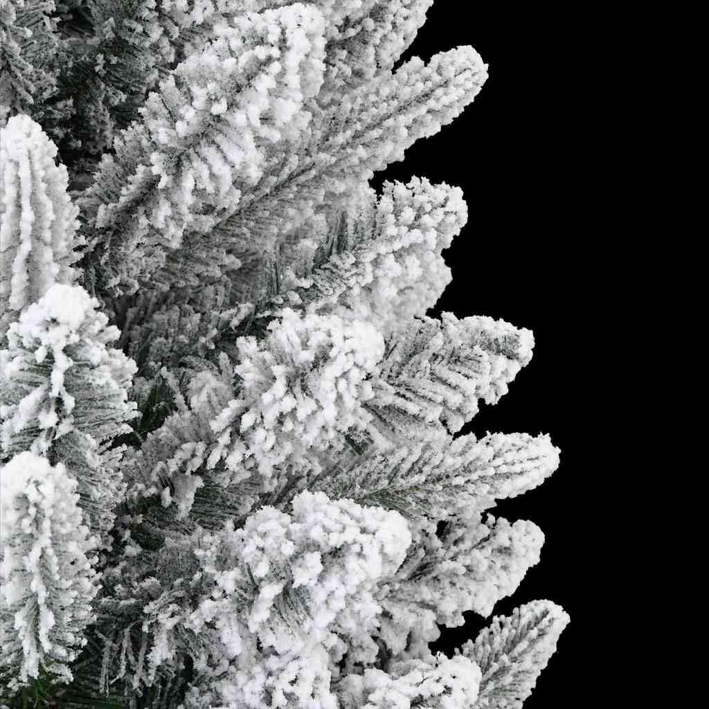 Árbol de Navidad artificial blanco, 210 cm, 300 ledes blanco cálido, estructura de acero PVC, decoración festiva para interior y exterior protegido