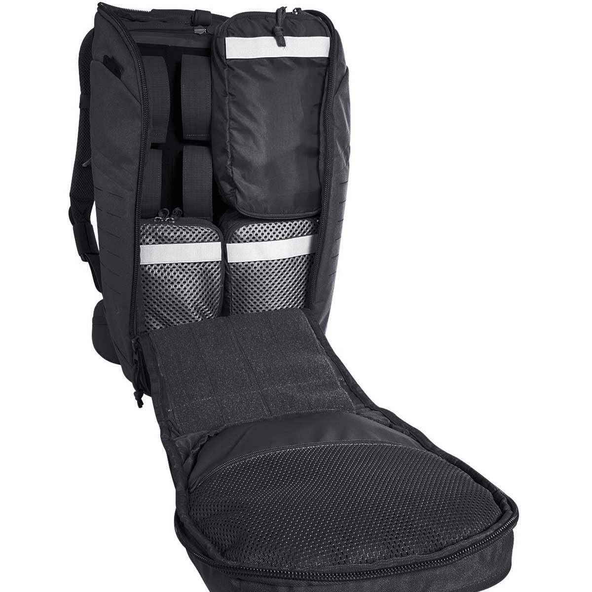 Tasmanian Tiger TT Modular Pack 30 Daypack Wander-Rucksack mit 30 Liter Volumen inkl. Organizer Zusatz-Taschen Set für mehr Ordnung, Schwarz