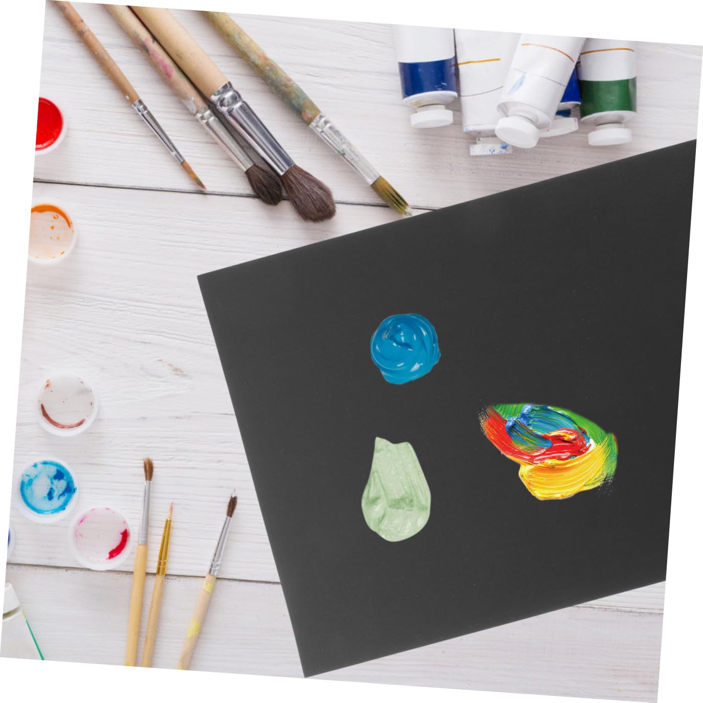 Karton für Kinder A4 50 Blatt Schwarzes Papier zum Zeichnen