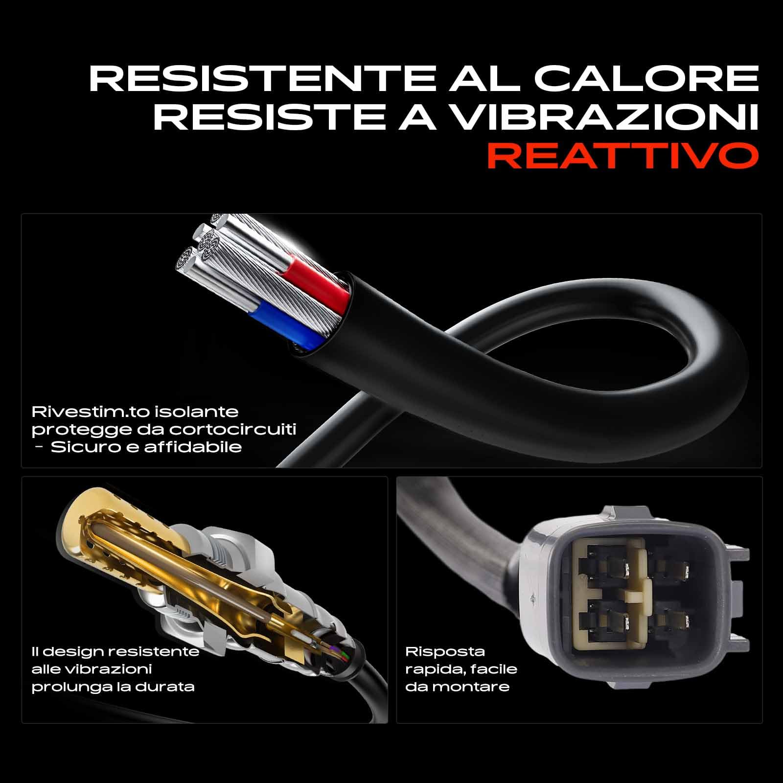 Frankberg Sonda lambda Sonda diagnostica Compatibile con Yaris P9 Yaris P13 107 PM PN C.o.r.o.l.l.a E12 C1 PM PN Replace# 250-24710