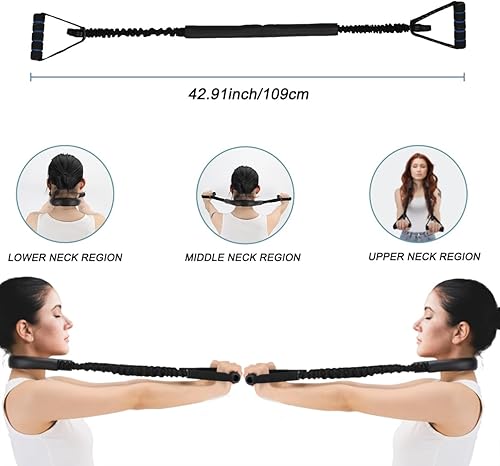 Miniatura 7 de Estirador de cuello, herramienta de descompresión quiropráctica de columna vertebral, dispositivo de tracción cervical para aliviar el dolor de