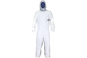 SAS Safety 3X-Large Mens Polyester Boiler Suit Coverall with Hood for Industrial Use