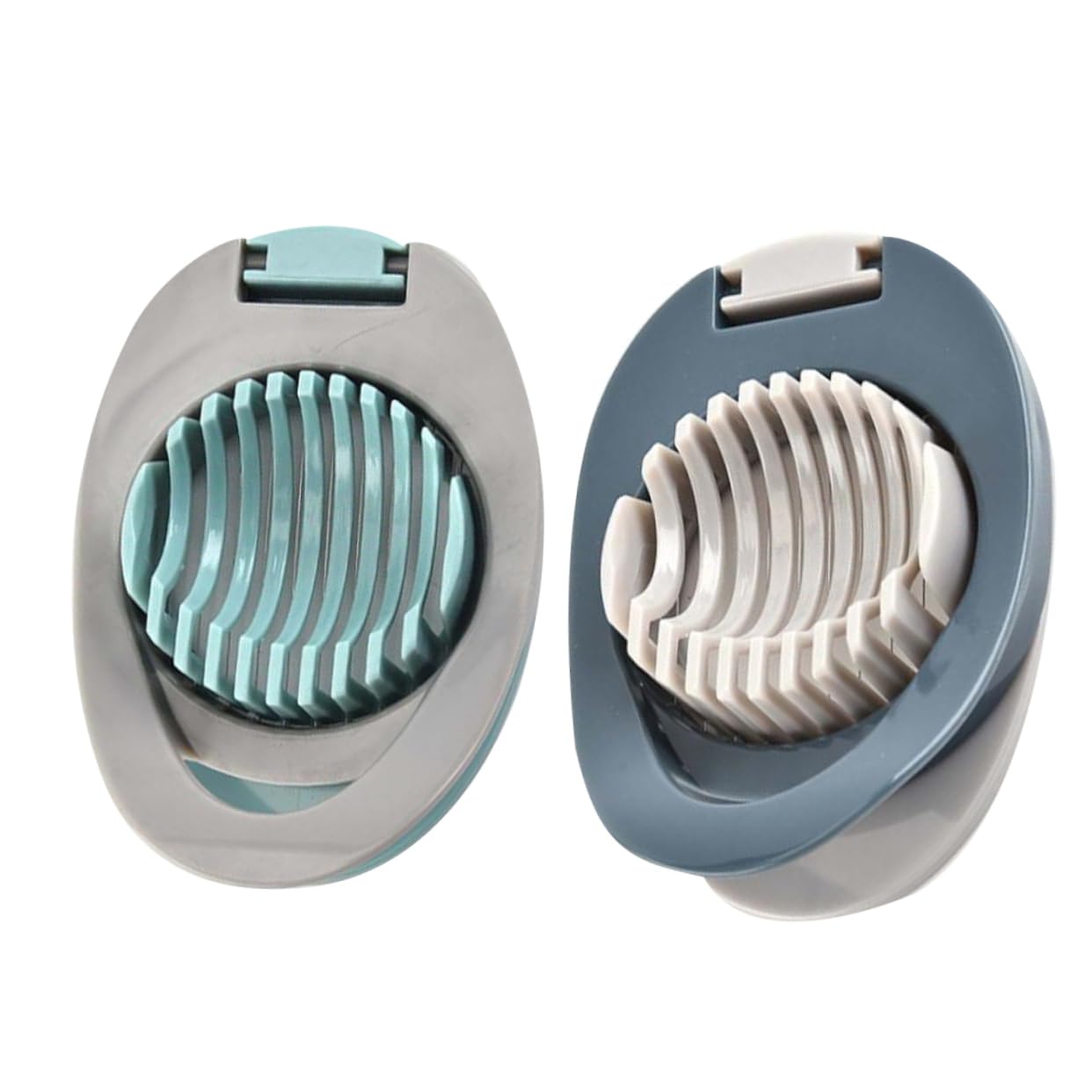 Ciieeo 2sets Professional Egg Slicer Kitchen Egg Cutter Separator Divider Grey 2pcs*2